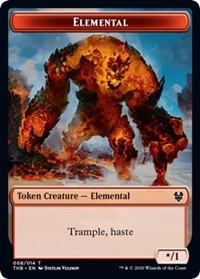 Elemental // Satyr Double-sided Token [Theros Beyond Death Tokens] | Tabernacle Games