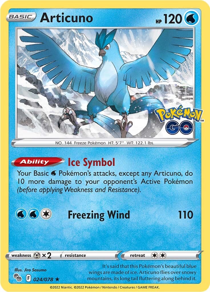 Articuno (024/078) [Pokémon GO] | Tabernacle Games