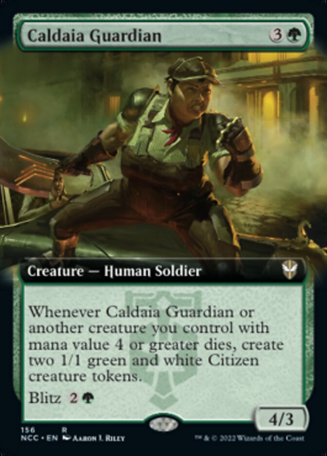 Caldaia Guardian (Extended Art) [Streets of New Capenna Commander] | Tabernacle Games