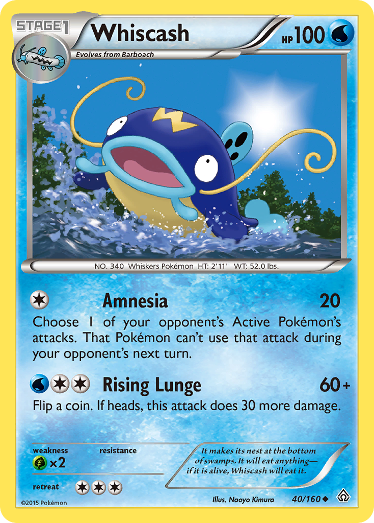 Whiscash (40/160) [XY: Primal Clash] | Tabernacle Games