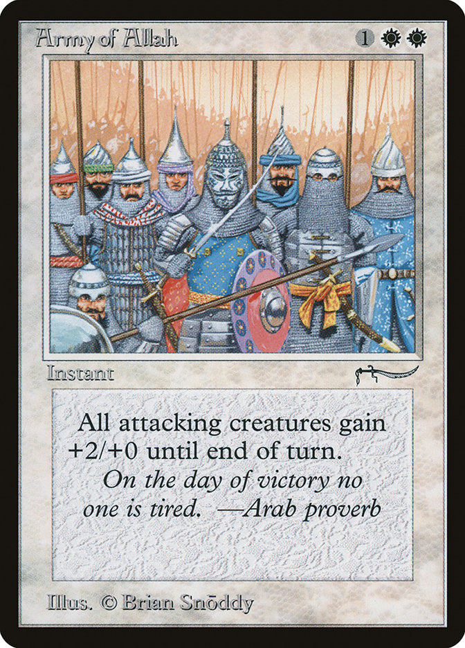 Army of Allah (Dark Mana Cost) [Arabian Nights] | Tabernacle Games