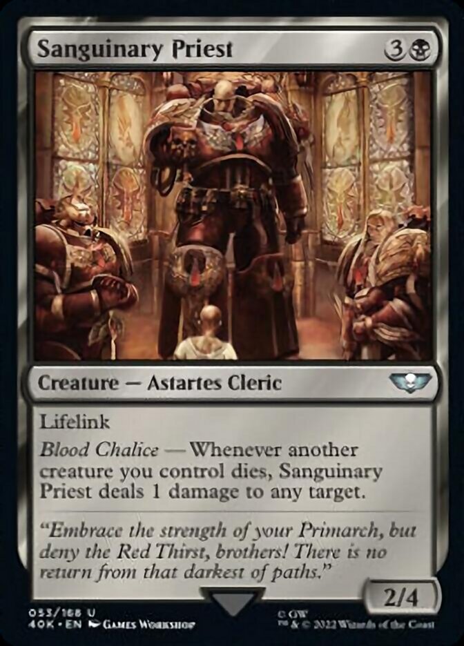 Sanguinary Priest (Surge Foil) [Universes Beyond: Warhammer 40,000] | Tabernacle Games