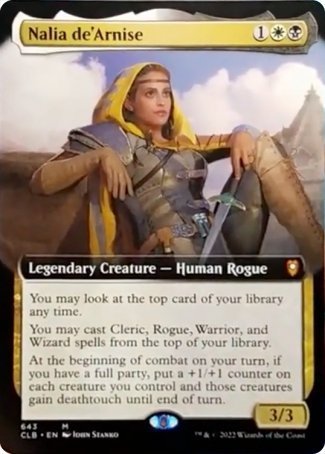 Nalia de'Arnise (Extended Art) [Commander Legends: Battle for Baldur's Gate] | Tabernacle Games