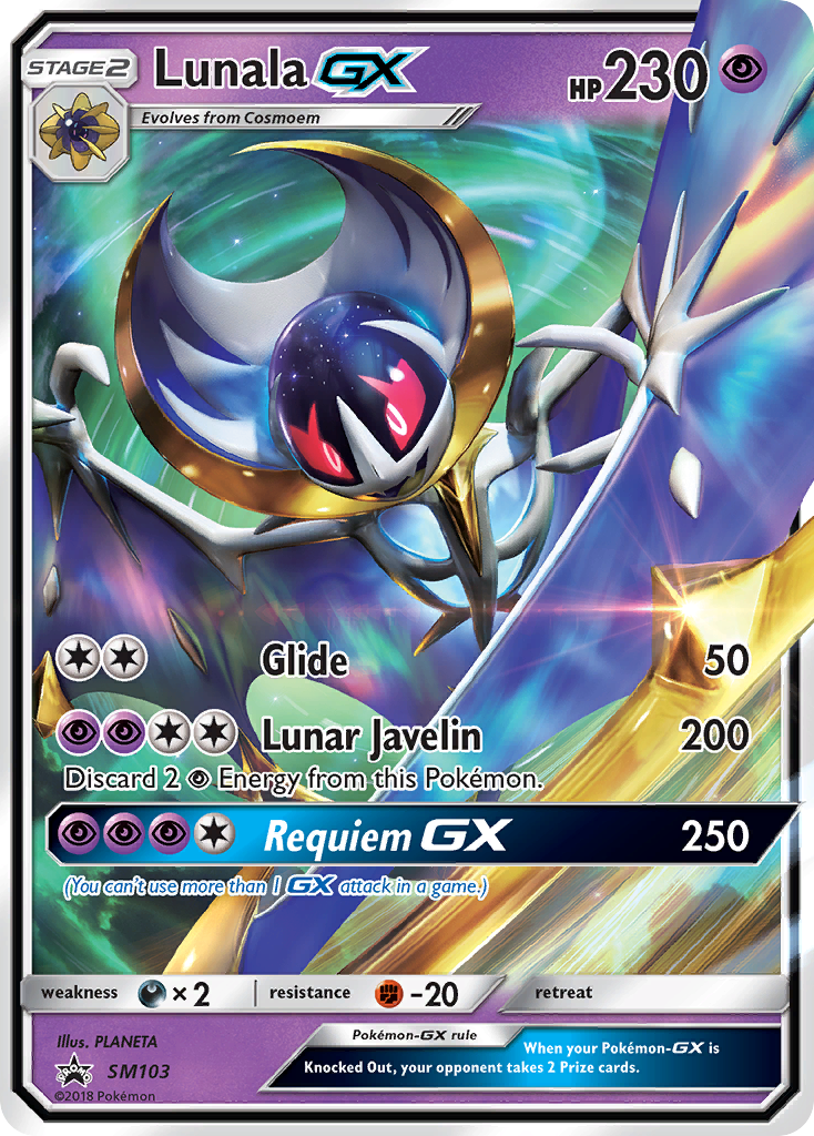 Lunala GX (SM103) [Sun & Moon: Black Star Promos] | Tabernacle Games