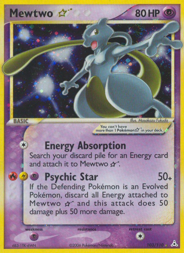 Mewtwo Star (103/110) [EX: Holon Phantoms] | Tabernacle Games