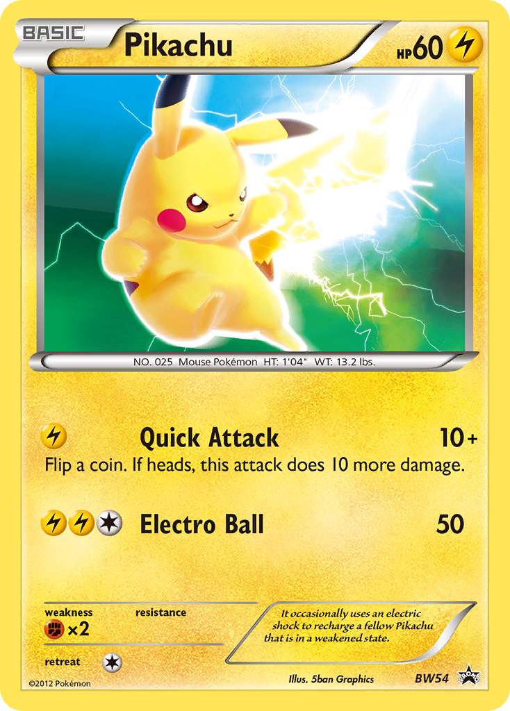 Pikachu (BW54) [Black & White: Black Star Promos] | Tabernacle Games