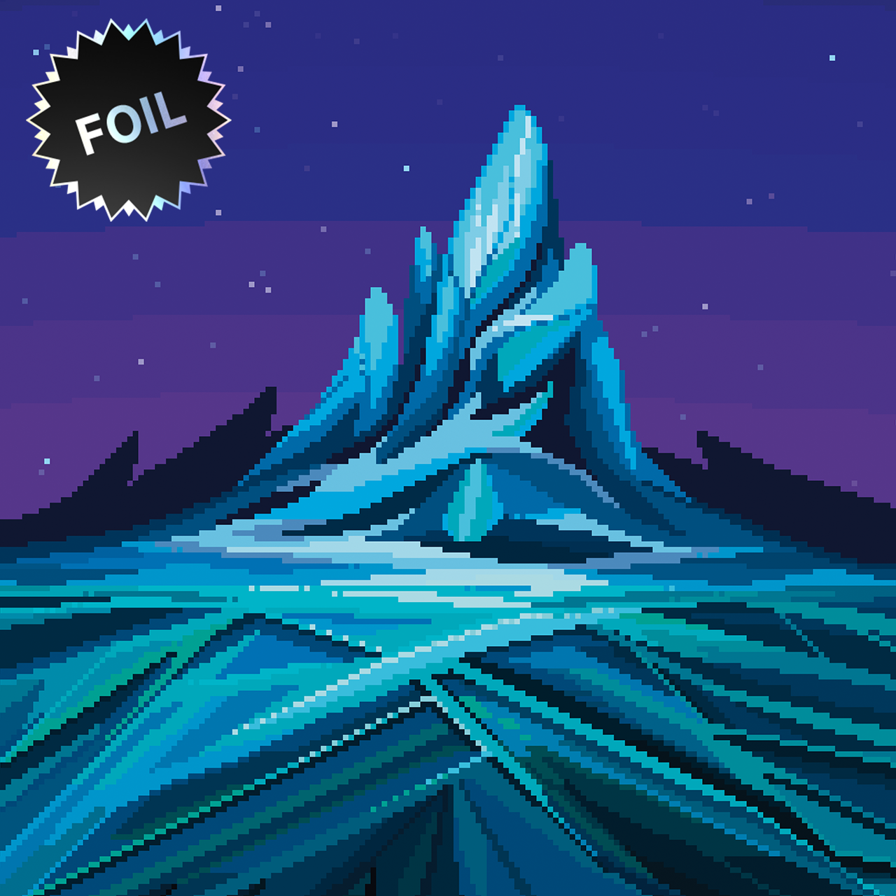 Secret Lair: PixelSnowLands.jpg | Foil Edition | Tabernacle Games