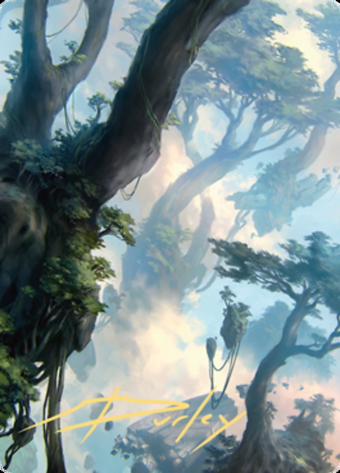 Forest 1 Art Card (Gold-Stamped Signature) [Zendikar Rising Art Series] | Tabernacle Games