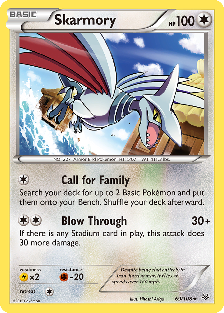 Skarmory (69/108) [XY: Roaring Skies] | Tabernacle Games