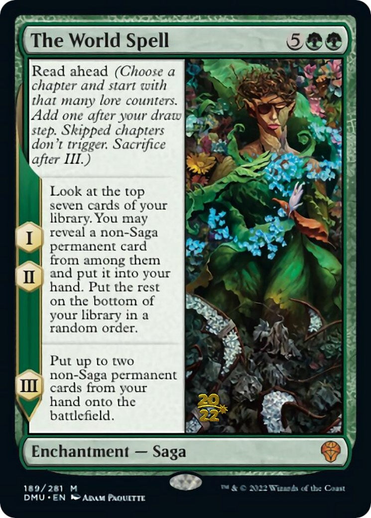 The World Spell [Dominaria United Prerelease Promos] | Tabernacle Games