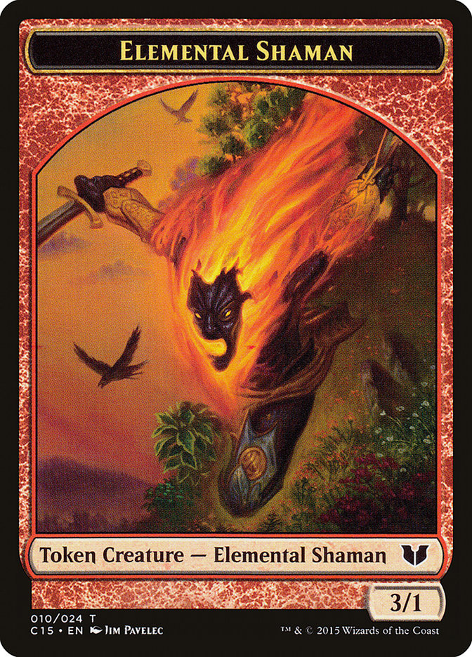 Elemental Shaman // Shapeshifter Double-Sided Token [Commander 2015 Tokens] | Tabernacle Games