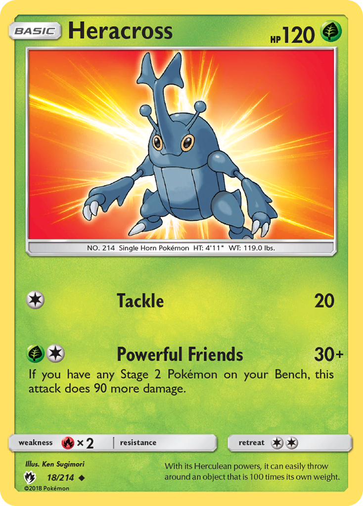 Heracross (18/214) [Sun & Moon: Lost Thunder] | Tabernacle Games