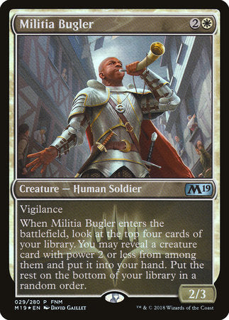 Militia Bugler [Core Set 2019 Promos] | Tabernacle Games