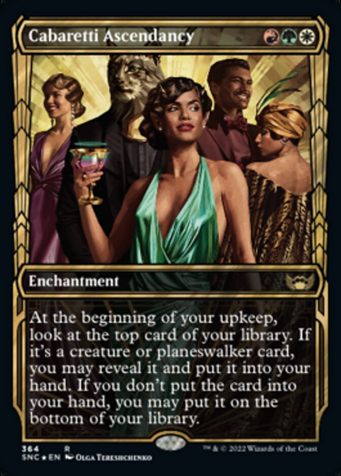 Cabaretti Ascendancy (Showcase Golden Age Gilded Foil) [Streets of New Capenna] | Tabernacle Games