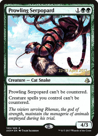 Prowling Serpopard [Amonkhet Promos] | Tabernacle Games