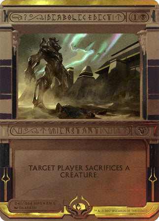 Diabolic Edict [Amonkhet Invocations] | Tabernacle Games
