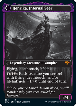 Henrika Domnathi // Henrika, Infernal Seer [Innistrad: Double Feature] | Tabernacle Games