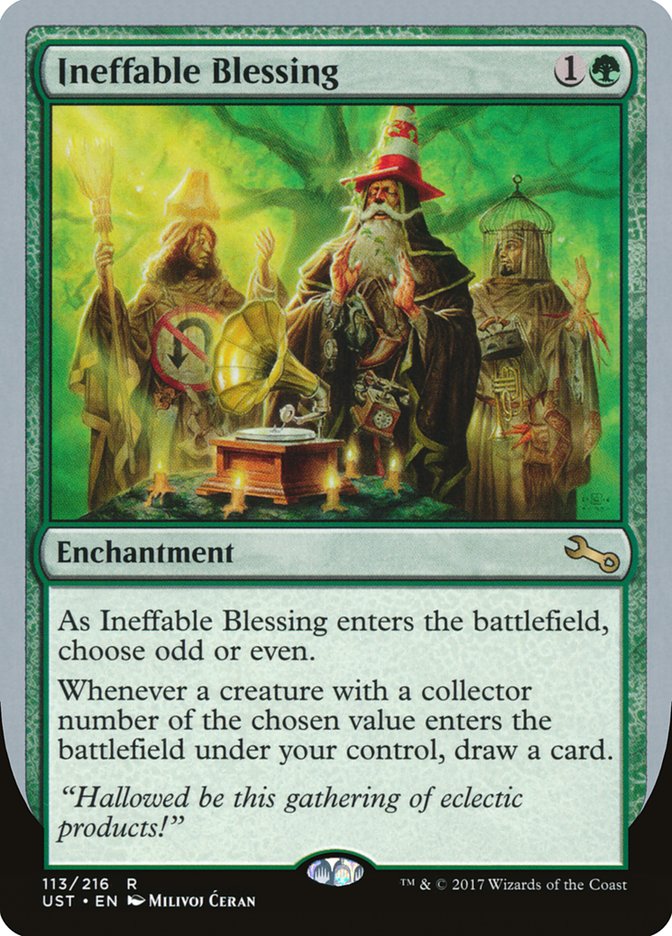 Ineffable Blessing ("choose odd or even") [Unstable] | Tabernacle Games