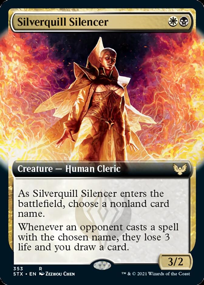 Silverquill Silencer (Extended) [Strixhaven: School of Mages] | Tabernacle Games