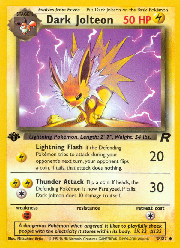 Dark Jolteon (38/82) [Team Rocket 1st Edition] | Tabernacle Games