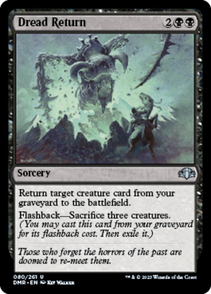 Dread Return [Dominaria Remastered] | Tabernacle Games