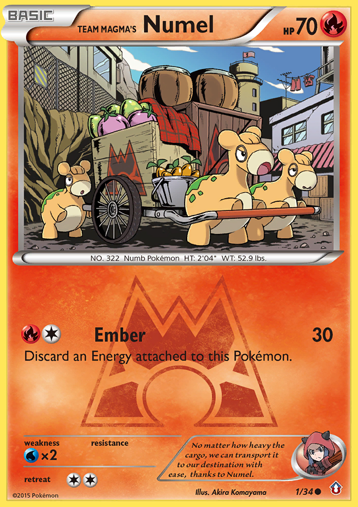 Team Magma's Numel (1/34) [XY: Double Crisis] | Tabernacle Games