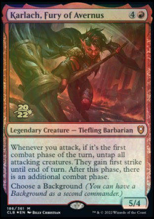 Karlach, Fury of Avernus [Commander Legends: Battle for Baldur's Gate Prerelease Promos] | Tabernacle Games