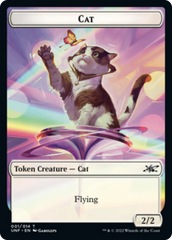 Cat // Food (11) Double-sided Token [Unfinity Tokens] | Tabernacle Games