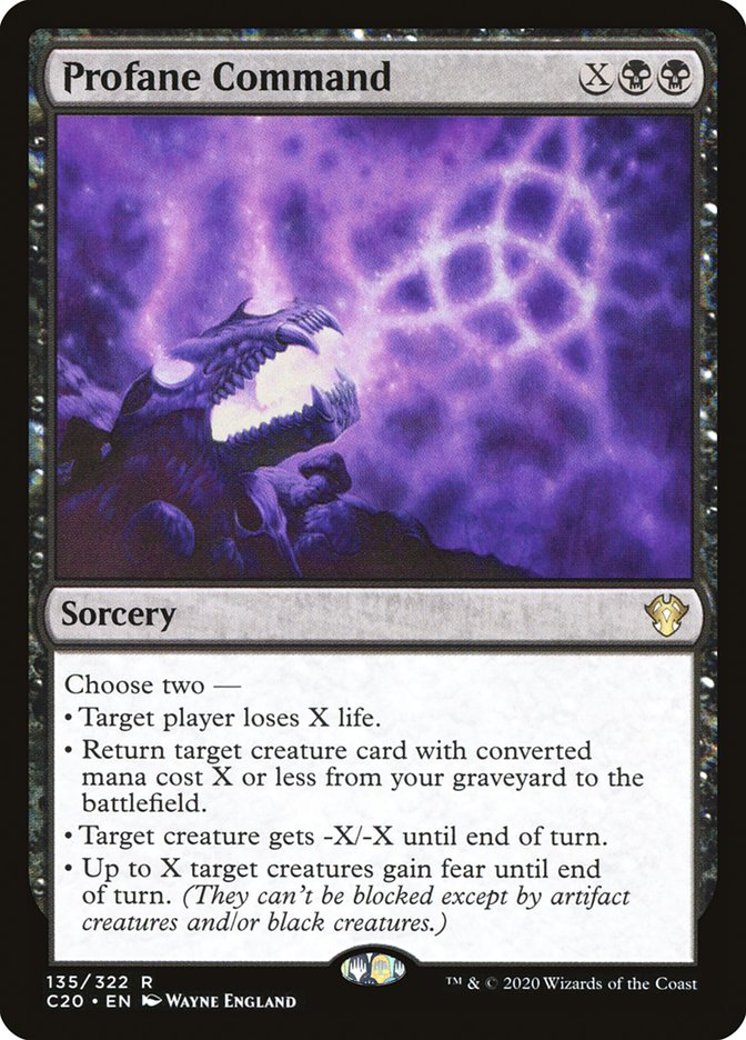 Profane Command [Commander 2020] | Tabernacle Games