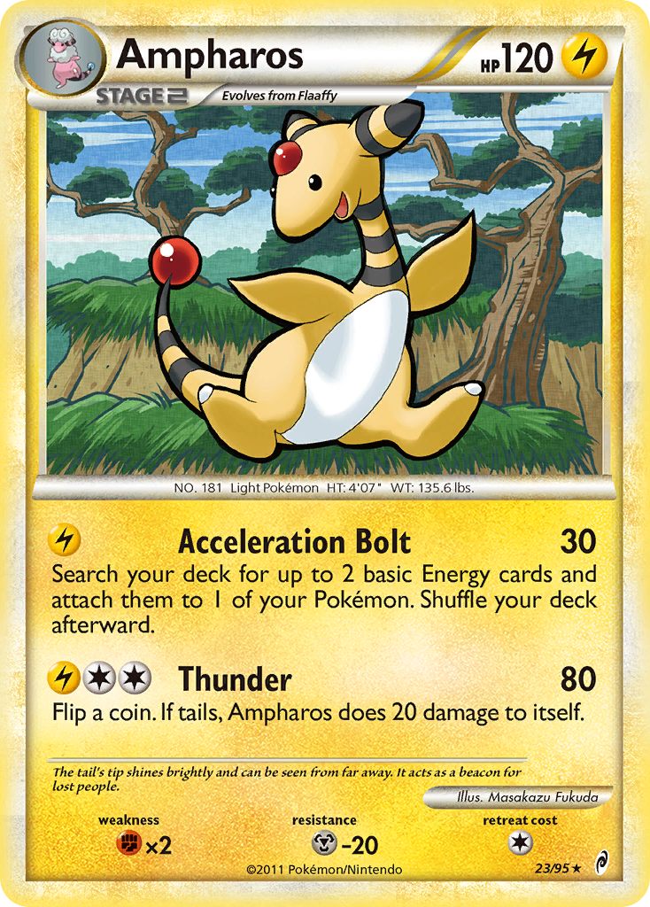 Ampharos (23/95) [HeartGold & SoulSilver: Call of Legends] | Tabernacle Games