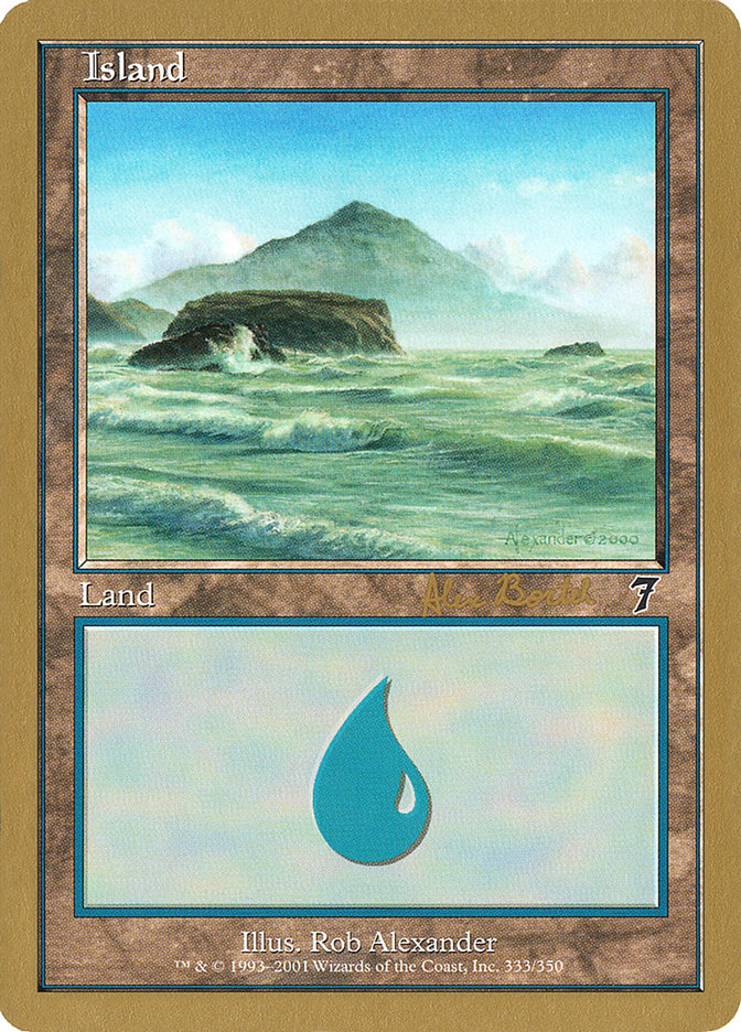 Island (ab333) (Alex Borteh) [World Championship Decks 2001] | Tabernacle Games