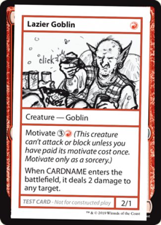 Lazier Goblin (2021 Edition) [Mystery Booster Playtest Cards] | Tabernacle Games