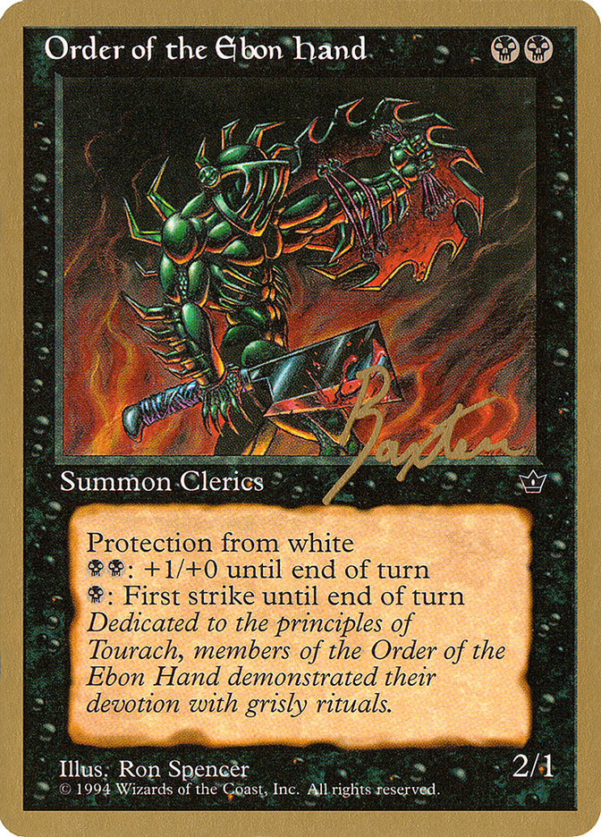 Order of the Ebon Hand (Spencer) (George Baxter) [Pro Tour Collector Set] | Tabernacle Games