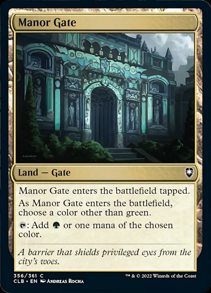 Manor Gate [Commander Legends: Battle for Baldur's Gate] | Tabernacle Games