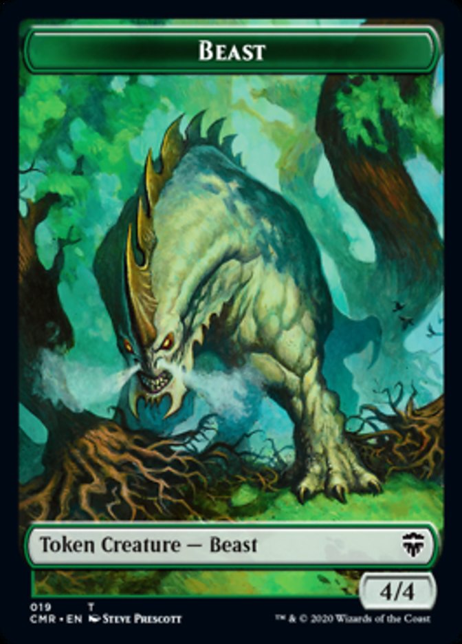 Beast (18) // Beast Token (19) [Commander Legends Tokens] | Tabernacle Games