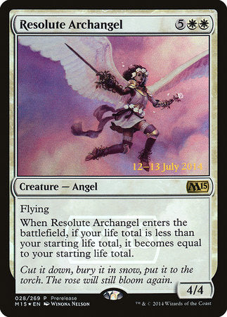 Resolute Archangel [Magic 2015 Promos] | Tabernacle Games