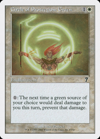 Circle of Protection: Green [Seventh Edition] | Tabernacle Games