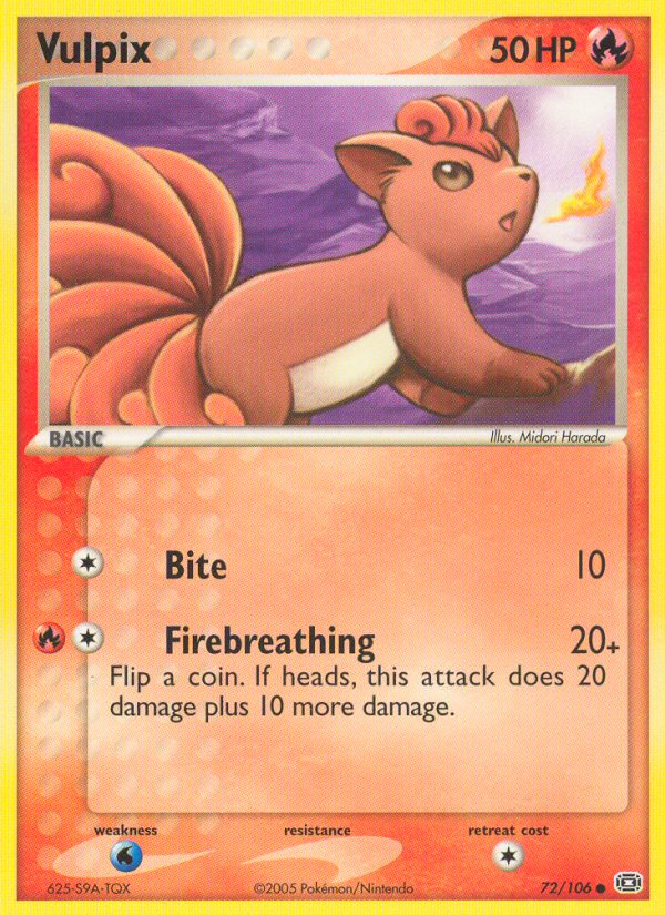 Vulpix (72/106) [EX: Emerald] | Tabernacle Games