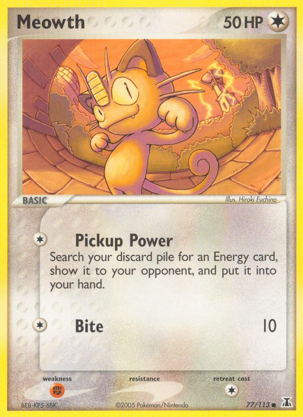 Meowth (77/113) [EX: Delta Species] | Tabernacle Games