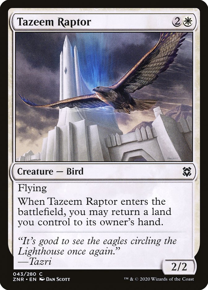 Tazeem Raptor [Zendikar Rising] | Tabernacle Games