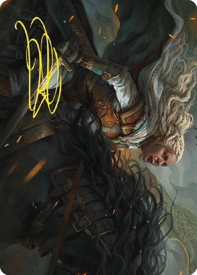 Eowyn, Fearless Knight Art Card (Gold-Stamped Signature) [The Lord of the Rings: Tales of Middle-earth Art Series] | Tabernacle Games