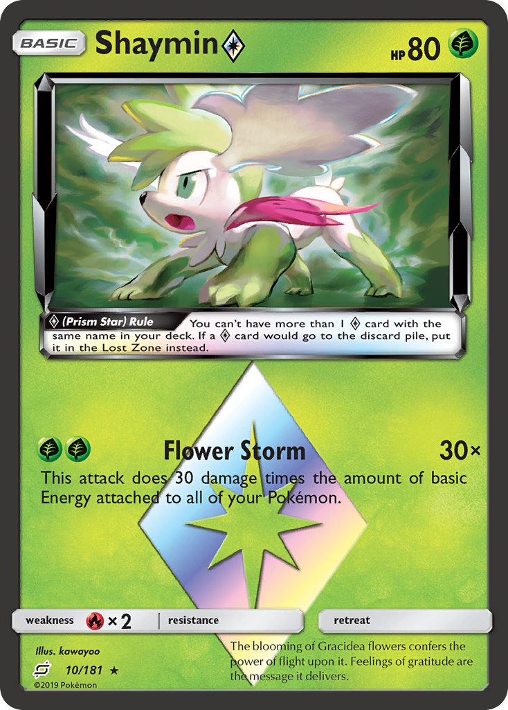 Shaymin (10/181) (Prism Star) [Sun & Moon: Team Up] | Tabernacle Games