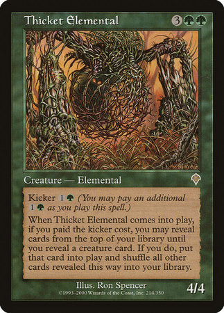 Thicket Elemental [Invasion] | Tabernacle Games
