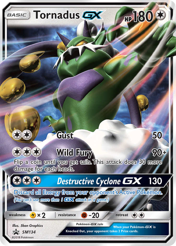Tornadus GX (SM134) [Sun & Moon: Black Star Promos] | Tabernacle Games