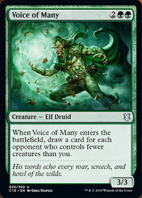 Voice of Many [Commander 2019] | Tabernacle Games