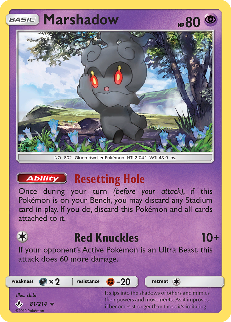 Marshadow (81/214) [Sun & Moon: Unbroken Bonds] | Tabernacle Games