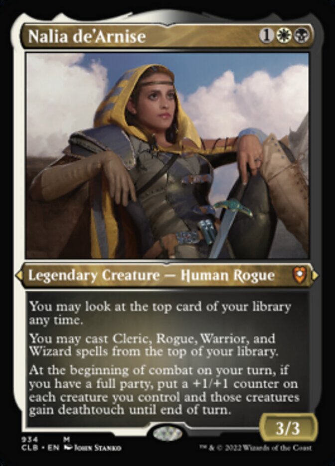 Nalia de'Arnise (Display Commander) (Foil Etched) [Commander Legends: Battle for Baldur's Gate] | Tabernacle Games