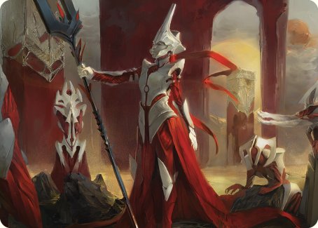 Porcelain Zealot Art Card [Phyrexia: All Will Be One Art Series] | Tabernacle Games