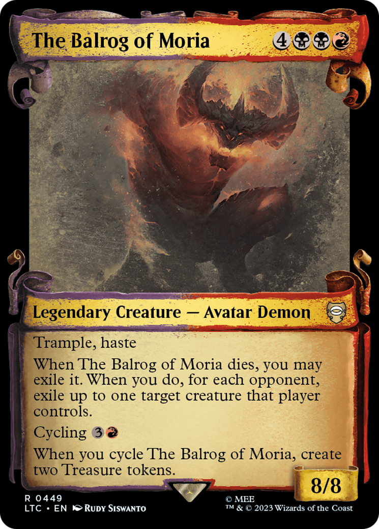 The Balrog of Moria [The Lord of the Rings: Tales of Middle-Earth Commander Showcase Scrolls] | Tabernacle Games