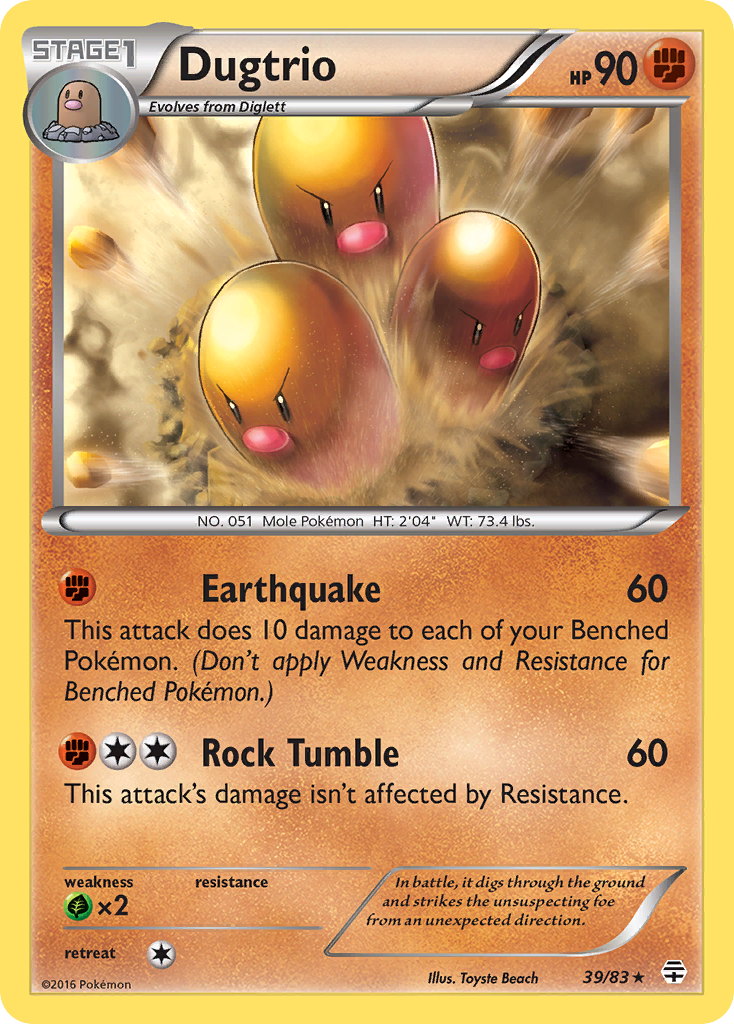 Dugtrio (39/83) [XY: Generations] | Tabernacle Games